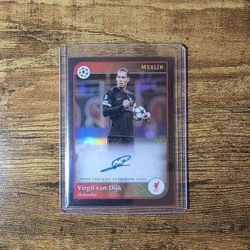 Virgil van Dijk 2024 Topps Merlin Chrome Black /10