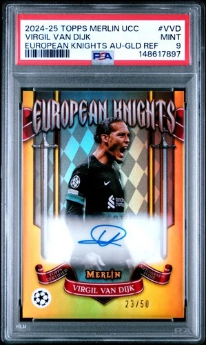 Virgil van Dijk 2024 Topps Merlin Chrome Gold /50