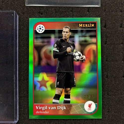 Virgil Van Dijk 2024 Topps Merlin Chrome Green /99