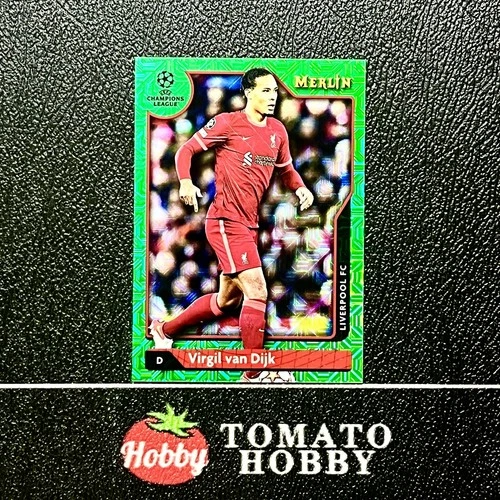 Virgil van Dijk 2021 Topps Merlin Chrome Green Mojo Refractor /99