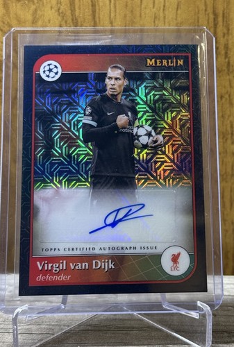 Virgil van Dijk 2024 Topps Merlin Chrome Mojo Negro /10