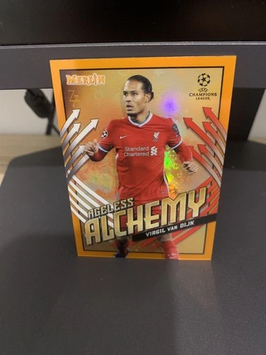 Virgil van Dijk 2020 Topps Merlin Chrome Orange /25