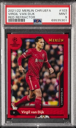 Virgil van Dijk 2021 Topps Merlin Chrome Red 6/10
