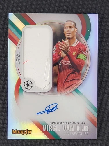 Virgil van Dijk 2024 Topps Merlin Chrome Refractor
