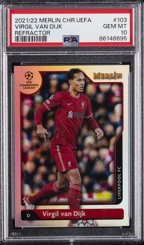 Virgil van Dijk 2021 Topps Merlin Chrome Refractor