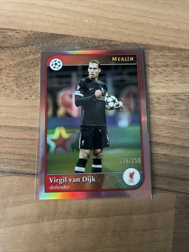 Virgil van Dijk 2024 Topps Merlin Chrome Refractor /250