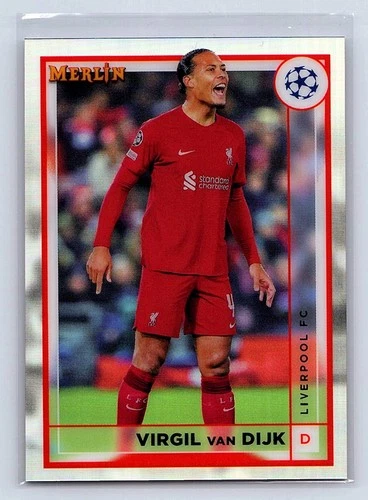 Virgil van Dijk 2023 Panini Merlin Chrome Refractor