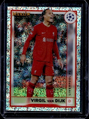 Virgil van Dijk 2022 Topps Merlin Chrome Speckle Refractor /150