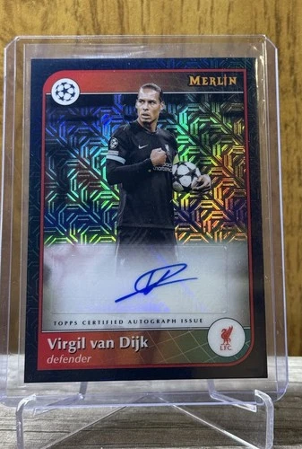 Virgil van Dijk 2024 Topps Merlin Chrome UEFA 10/10