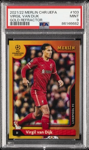 Virgil van Dijk 2021 Topps Merlin Chrome UEFA /50