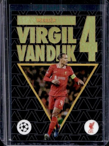 Virgil van Dijk 2024 Topps Merlin Chrome UEFA