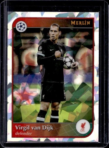 Virgil van Dijk 2024 Topps Merlin Chrome UEFA Atomic Refractor #4