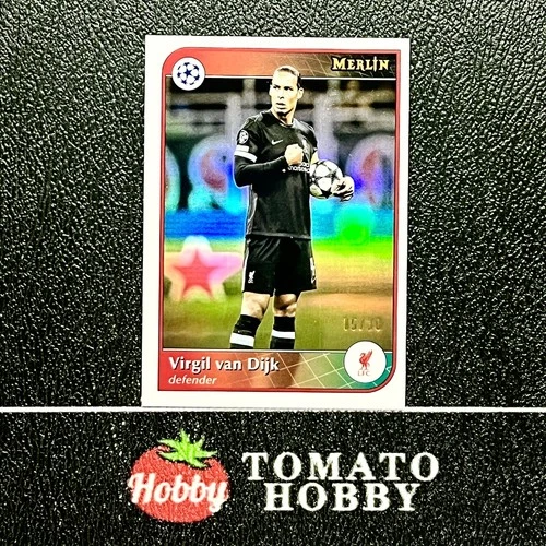Virgil van Dijk 2024 Topps Merlin Chrome White Refractor /30