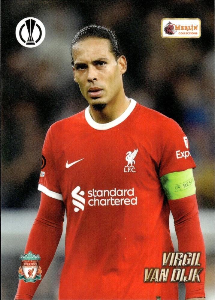 Virgil van Dijk 2023 Topps Merlin Heritage UEFA Club Competitions