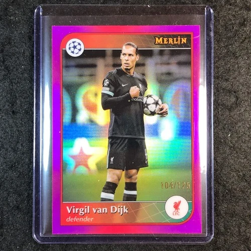 Virgil van Dijk 2024 Panini Merlin UEFA Club Comp Magenta /125