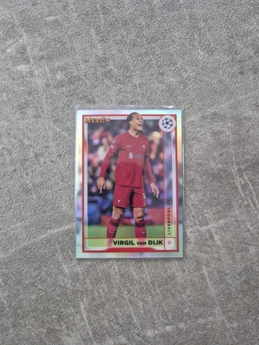 Virgil van Dijk 2022 Topps Merlin UEFA Clubs Competitions Refractor