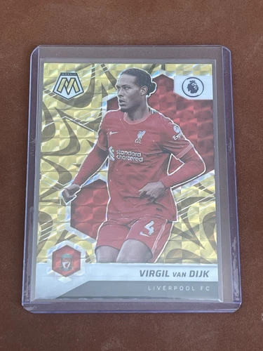 Virgil van Dijk 2021 Panini Mosaic Gold Reactive Prizm