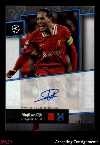 Virgil van Dijk 2024 Topps Museo Zafiro /75