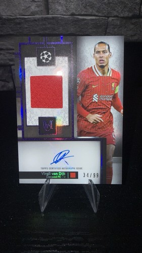Virgil van Dijk 2024 Topps Museum Amethyst /99