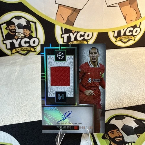 Virgil van Dijk 2024 Topps Museum Aquamarine /199