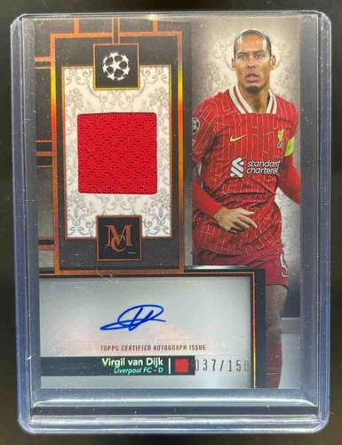 Virgil van Dijk 2024 Topps Museum Citrine /150