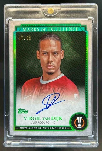 Virgil van Dijk 2023 Topps Museum Emerald /99
