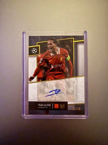 Virgil Van Dijk 2024 Topps Museum Gold /50