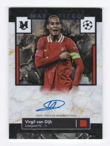 Virgil van Dijk 2024 Topps Museum Marbleized /10