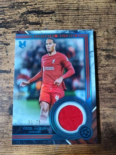 Virgil Van Dijk 2022 Topps Museum Sapphire /75