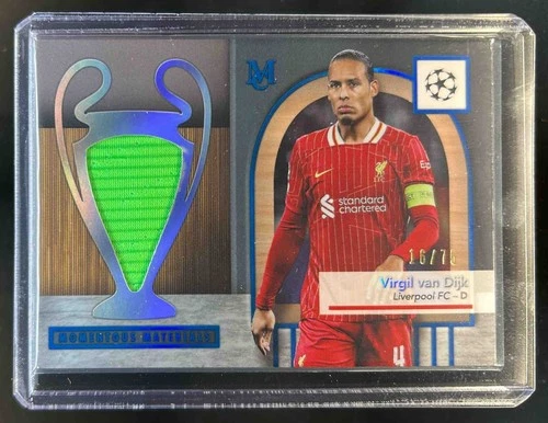 Virgil van Dijk 2024 Topps Museum Sapphire /75