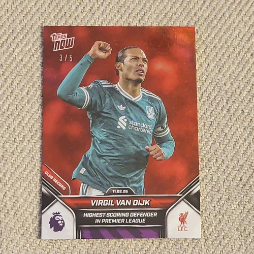 Virgil van Dijk 2025 Topps Now /5