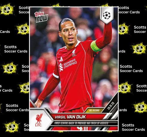 Virgil van Dijk 2025 Topps NOW