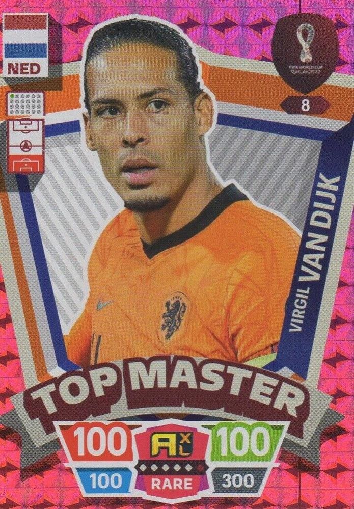 Virgil van Dijk 2022 Panini Adrenalyn XL FIFA World Cup