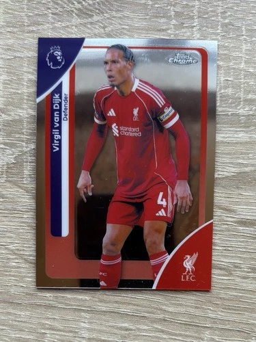 Virgil van Dijk 2025 Topps Premier League Chrome