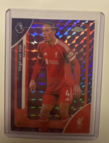Virgil van Dijk 2026 Topps Premier League Chrome /75