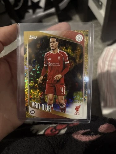 Virgil van Dijk 2025 Topps Premier League Gold Foil /50