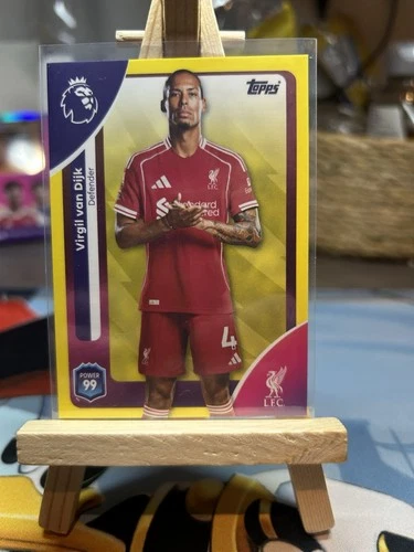 Virgil van Dijk 2026 Topps Premier League Yellow