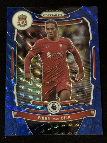Virgil van Dijk 2021 Panini Prizm Blue