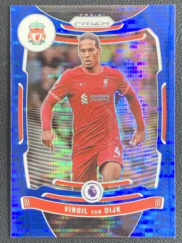Virgil van Dijk 2021 Panini Prizm Blue Pulsar Prizm /199