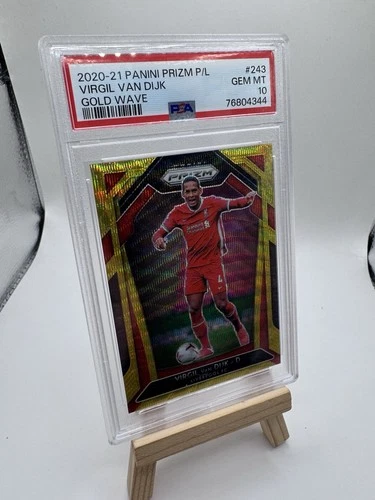 Virgil van Dijk 2020 Panini Prizm Gold Wave /10