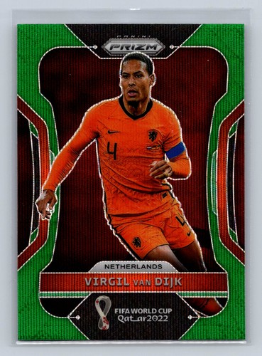 Virgil van Dijk 2022 Panini Prizm Green Wave