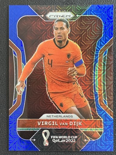 Virgil van Dijk 2022 Panini Prizm Mojo Azul /75