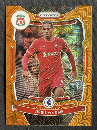 Virgil van Dijk 2022 Panini Prizm Orange Mojo #76