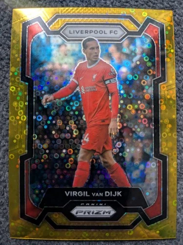 Virgil van Dijk 2023 Panini Prizm Premier League Gold /10