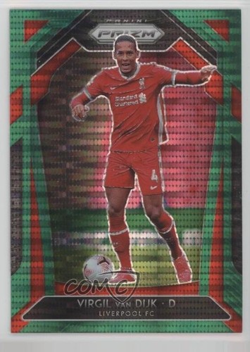Virgil van Dijk 2020 Panini Prizm Premier League Green Pulsar