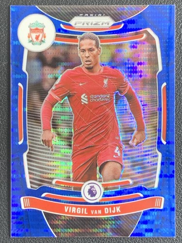 Virgil van Dijk 2021 Panini Prizm Pulsar Blue Prizm /199