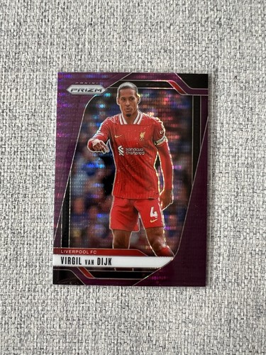 Virgil van Dijk 2024 Panini Prizm Pulsar Purple