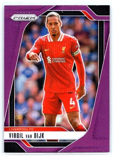 Virgil van Dijk 2024 Panini Prizm Purple Prizm