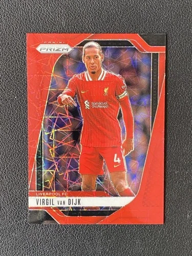 Virgil van Dijk 2024 Panini Prizm Red Lazer Prizm /49