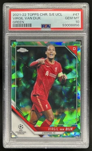 Virgil van Dijk 2021 Topps Sapphire Edition Green Refractor /75